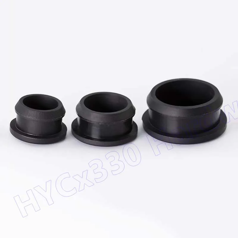 5PCS Silicone Rubber Hole Plug Snap-on Seal T-Shape Gasket Inserts Bungs Blanking End Caps Stopper Black 2.5 3 3.5 4 4.5 to 12mm