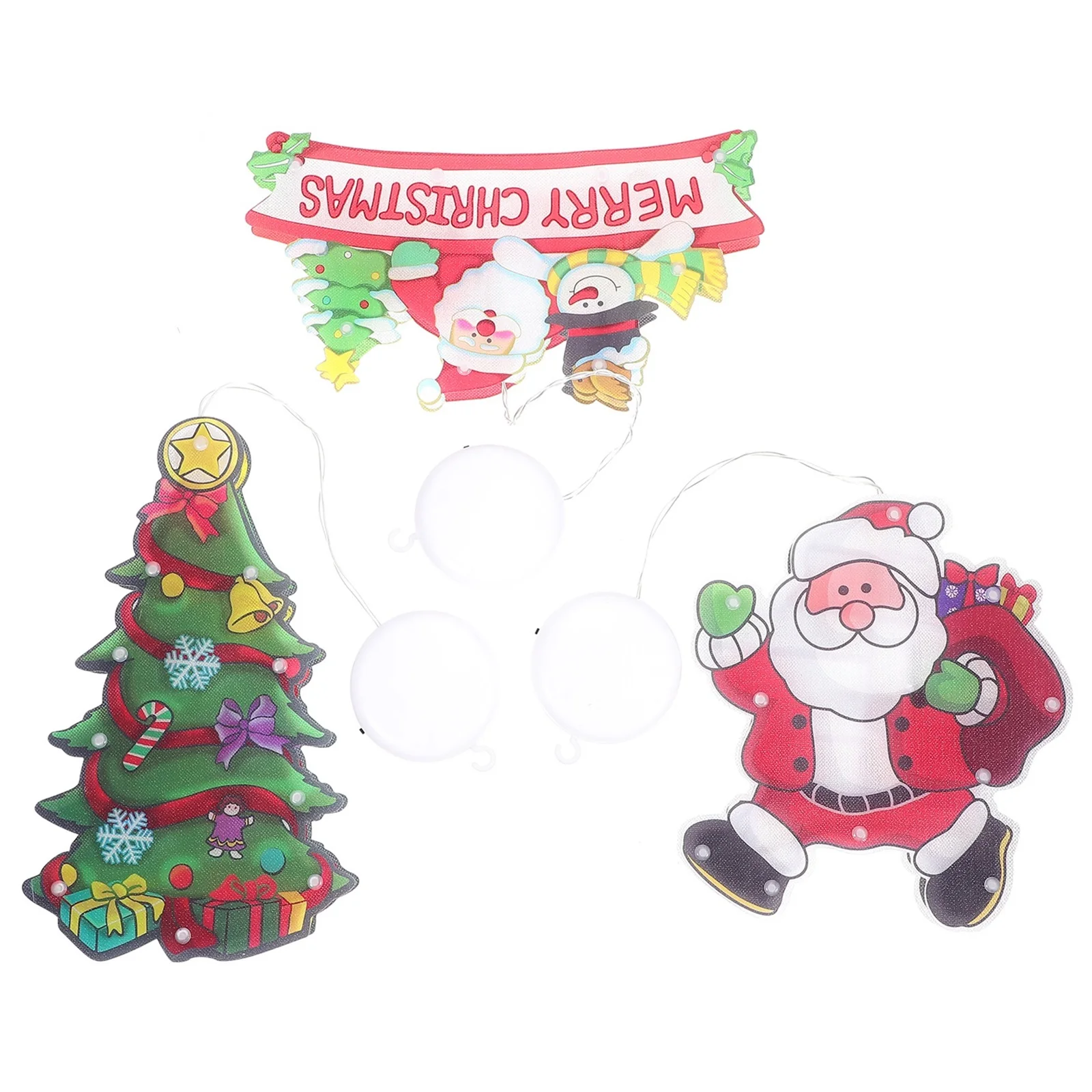 3 قطعة مصباح مصاصة عيد الميلاد احتفالي عيد الميلاد ضوء ديكور جودة عالية غير قابلة للكسر المواد للمنزل نافذة الطرف الديكور عطلة #4