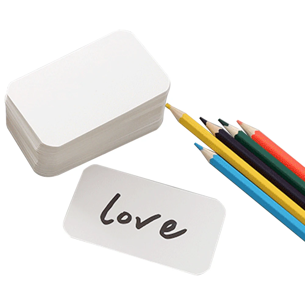 空白の紙の名刺,日曜大工,メモ帳,ブックマーク,学習カード,事務用品,100ピース/箱