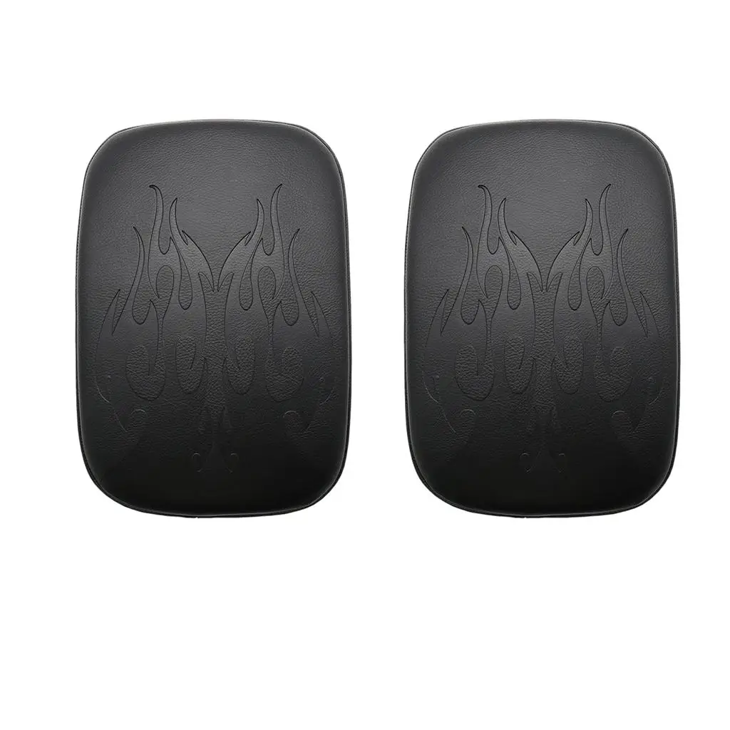 Water Resistant Motorcycle Rear Pillion Pad Rectangular Leather Passenger Seat for XL883 XL1200 Touring Outdoor Use
