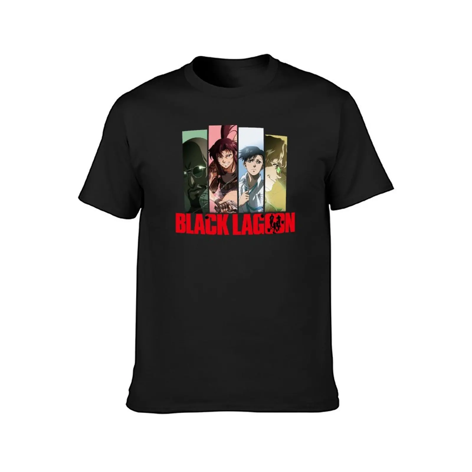 Black Lagoon Anime T-Shirt Short sleeve tee vintage funnys sports fans fitted t shirts for men