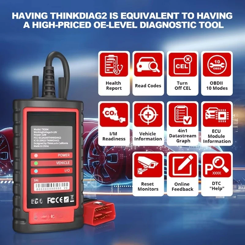 2 ECU Coding Diagnostic Tool F - огляд і ціна Thinkcar Thinkdiag 2