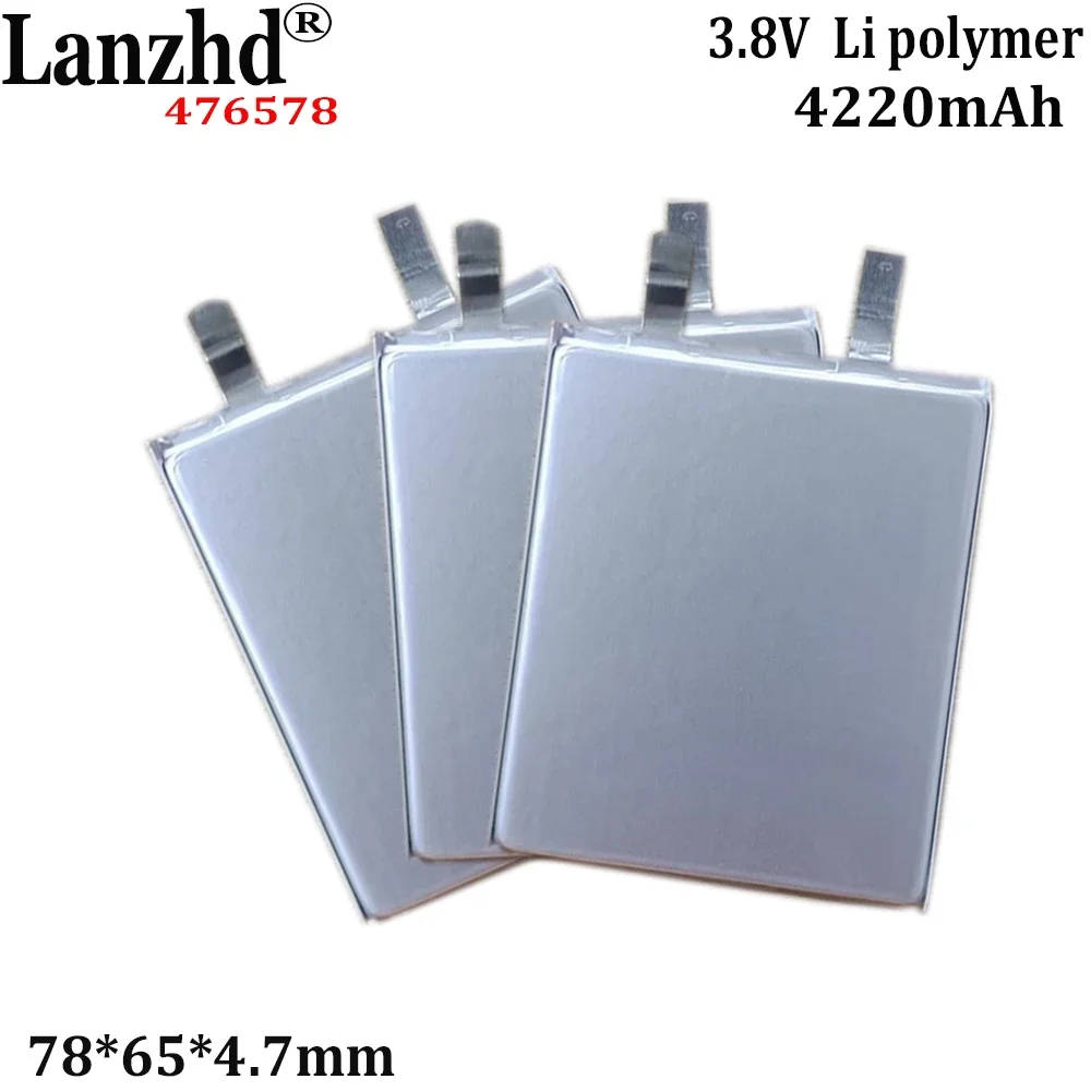 3.8v Polymer Lithium Battery 4220MAH High voltage 4.45V For Laptop Mobile Power Supply 476580 476578