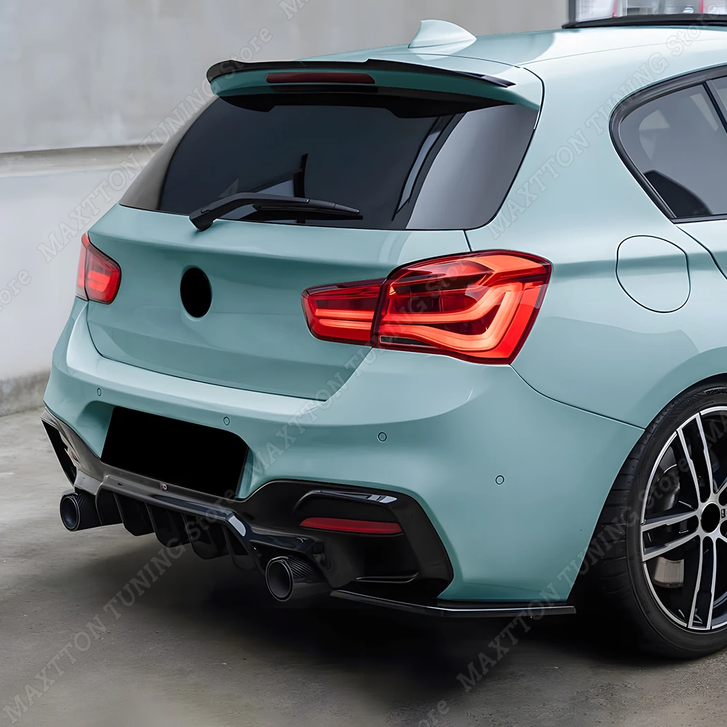 

Диффузор заднего бампера в стиле MP для BMW 1 серии F20 F21 M135i M140i M Sport 2015-2019 Комплект внешнего кузова с разветвителем задней баллона