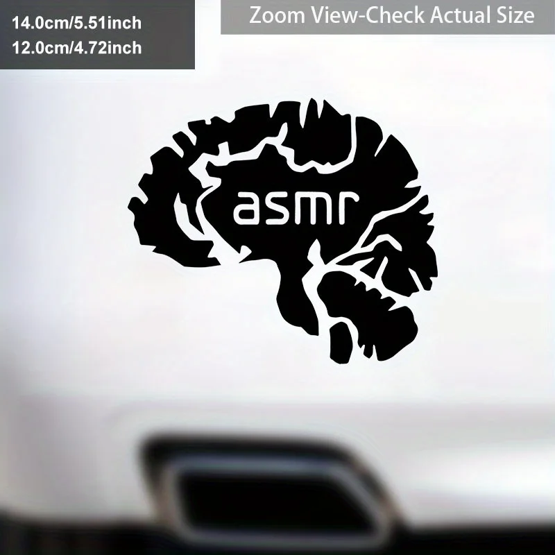 

ALLENG ASMR Brain Film Stickers - Waterproof Adhesive for Cars, Bathroom Toilet Tanks, and Door Decoration Decor Stickers