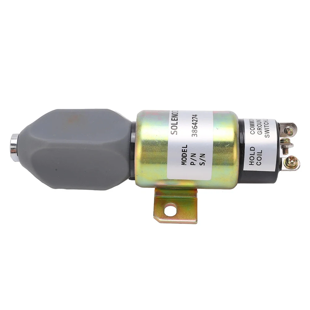 1pc 3864274 Stop Solenoid Valve For Caterpillar S6K 6D31 E70B 320B 320C And Engine Fuel Shut Off 24V Replacement Part