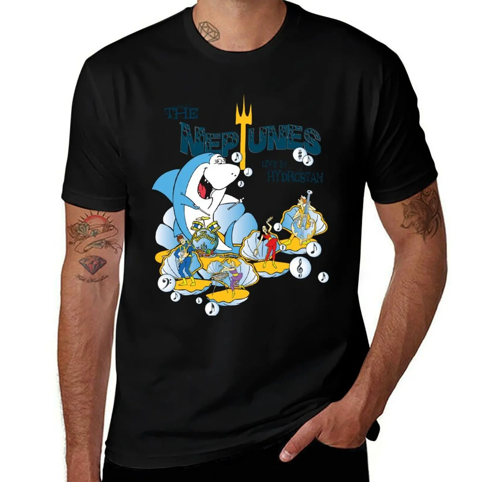 The Neptunes - Live in Hydrostan T-Shirt Breathable Sportswear T-Shirt for Men