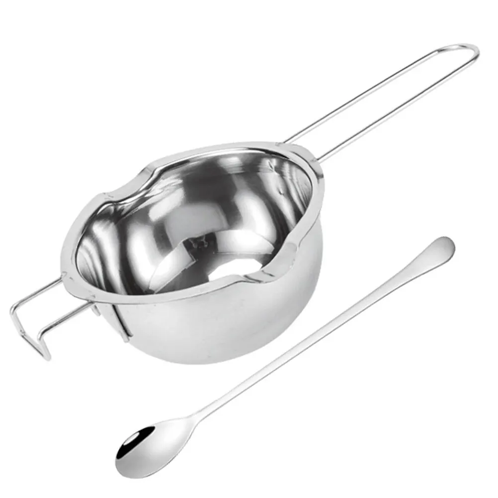 

Chocolate Melting Candy Melting Pot Stainless Steel Bowl Multi-functional Lightweight Portable Easy Clean Wax Pot