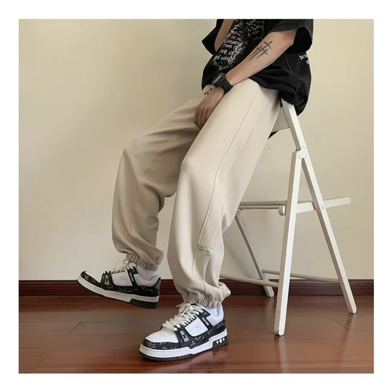 الخريف والشتاء المخملية Sweatpants غير رسمية الرباط فضفاض الأمريكية الرجعية طماق السراويل الرجال السراويل الرياضية