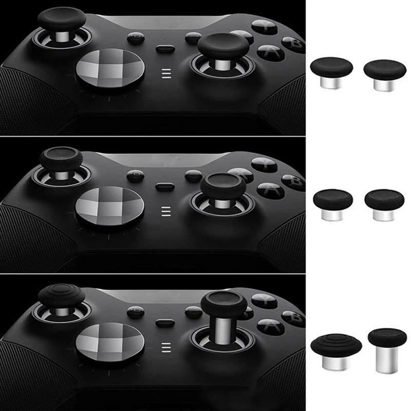 ABGN 17 pièces palettes en métal poignées de pouce Kit de Joystick de noyau pour One Elite 2 pièces de contrôleur de jeu de précision améliorée