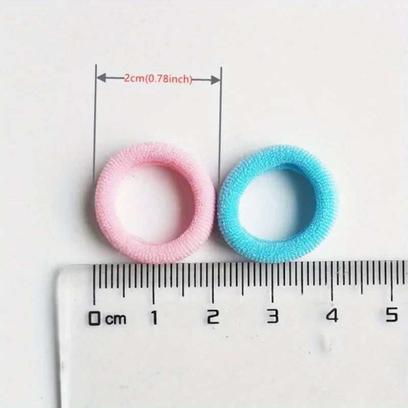 20/50/100Pcs Hair Bands for Children Colorful Nylon Scrunchie Hair Ties Rubber Band Kids Elastic Hair Leagues Girl Accessories image 6