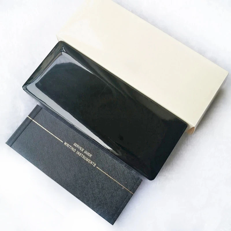 YAMALANG MB Black Leather Pen Box For Fountain Pen / Ballpoint Pen / Roller Ball Pens Pencil Case with The Warranty Manual