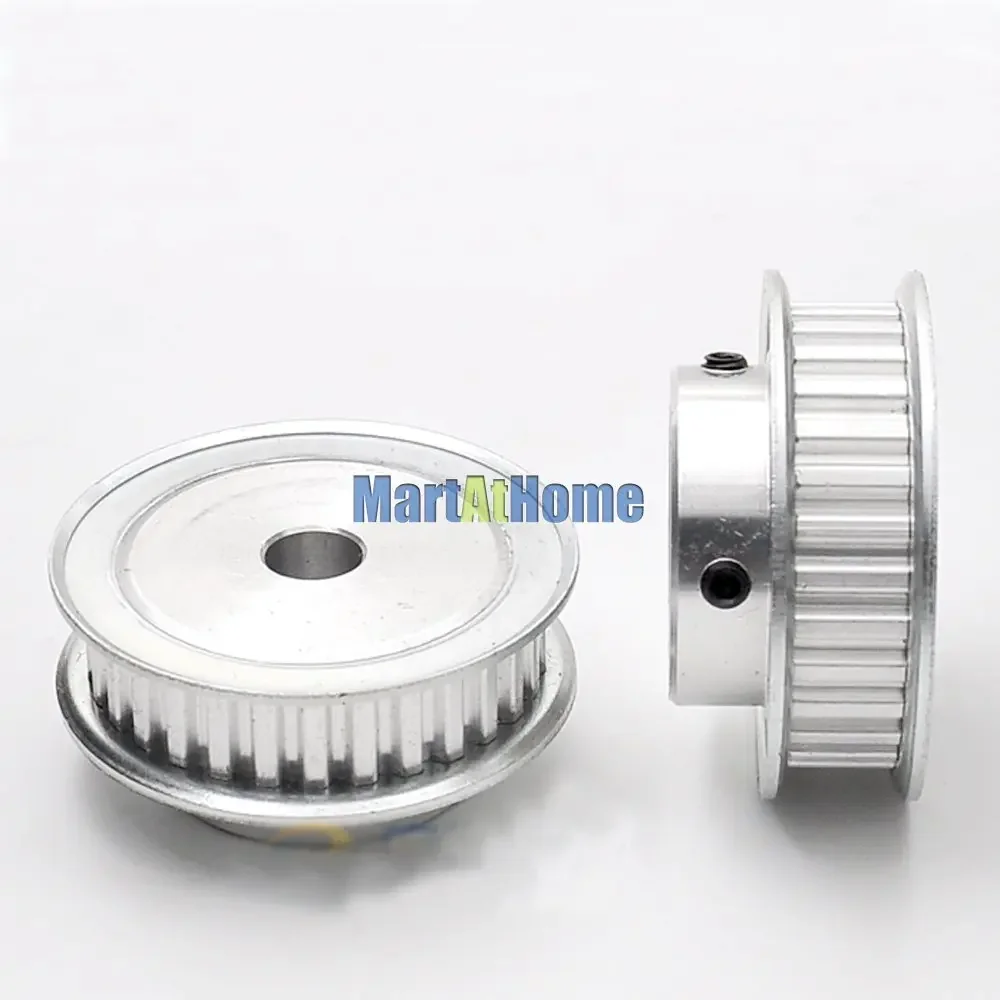 Aluminium Tandriemschijf XL48 48T 48 Tanden Slotbreedte 11mm BF-type Boss 50mm Boring 6 ~ 30mm voor 3D Printer