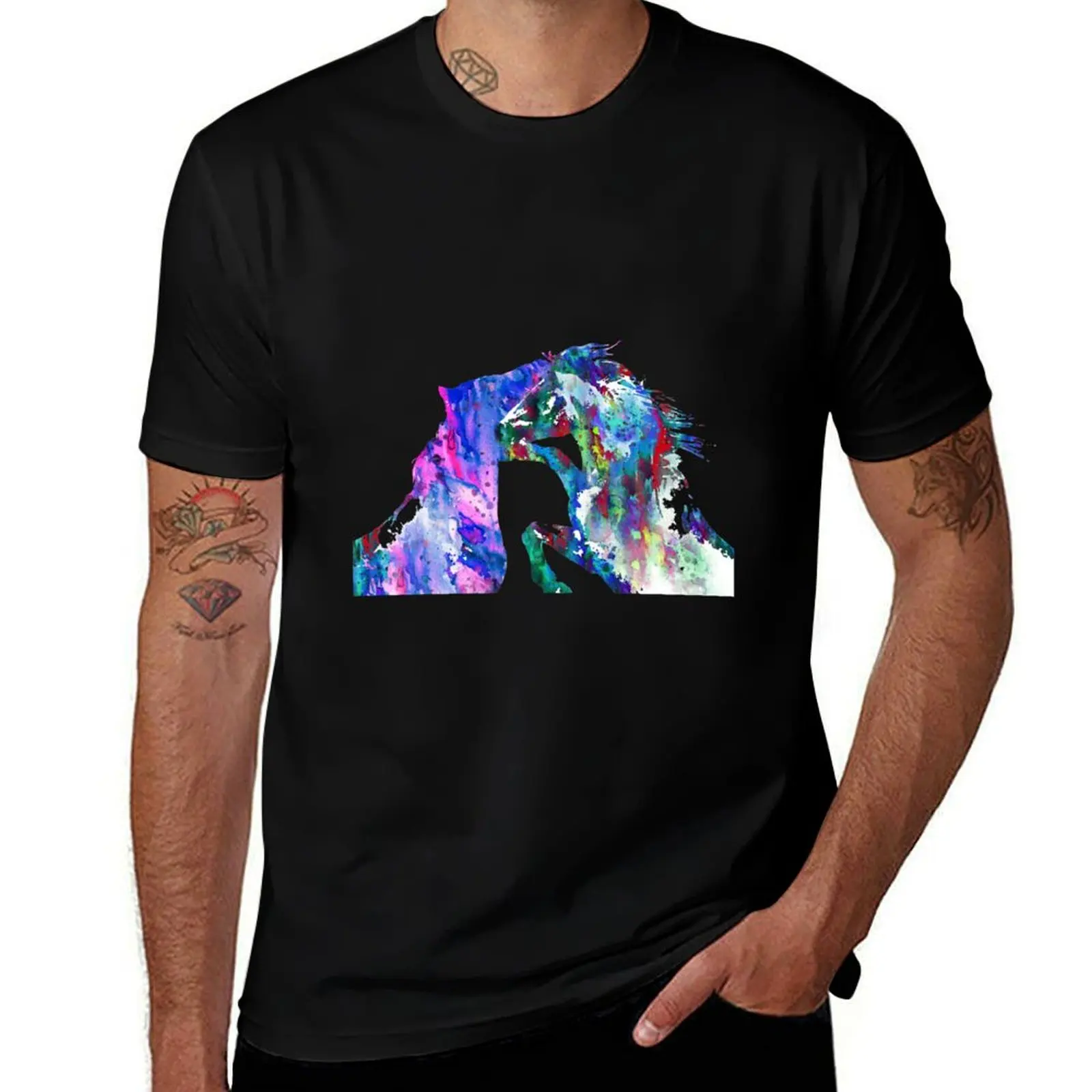 

Horses, horse couple T-Shirt man t shirt summer man t shirt graphic