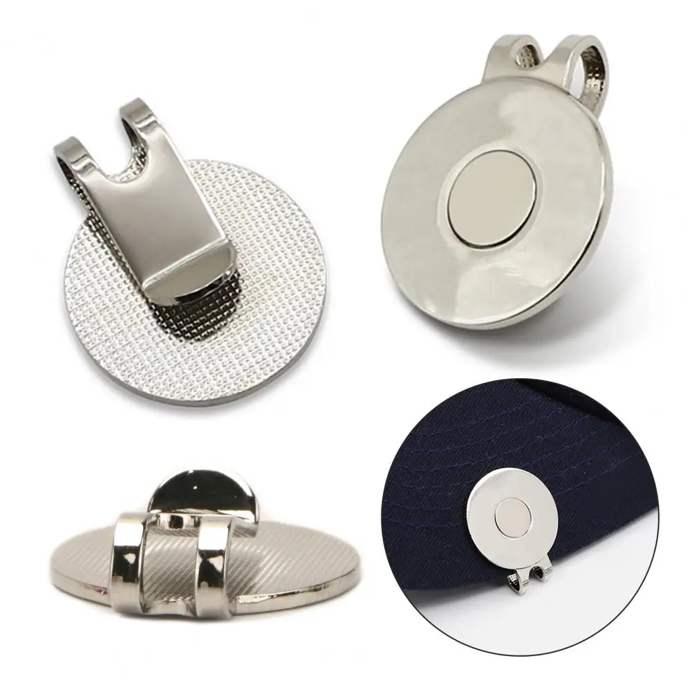 

2.5cm Golf Hat Clip Magnetic Golf Ball Marker Holder Men Women Golfer Hats Pants Bags Visors Belts Metal Clip Golf Accessories