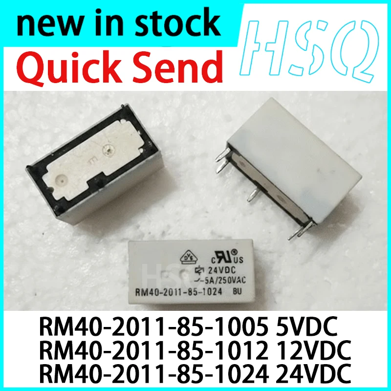 1PCS New RM40-2011-85-1024 24VDC 5-pin 5A Relay