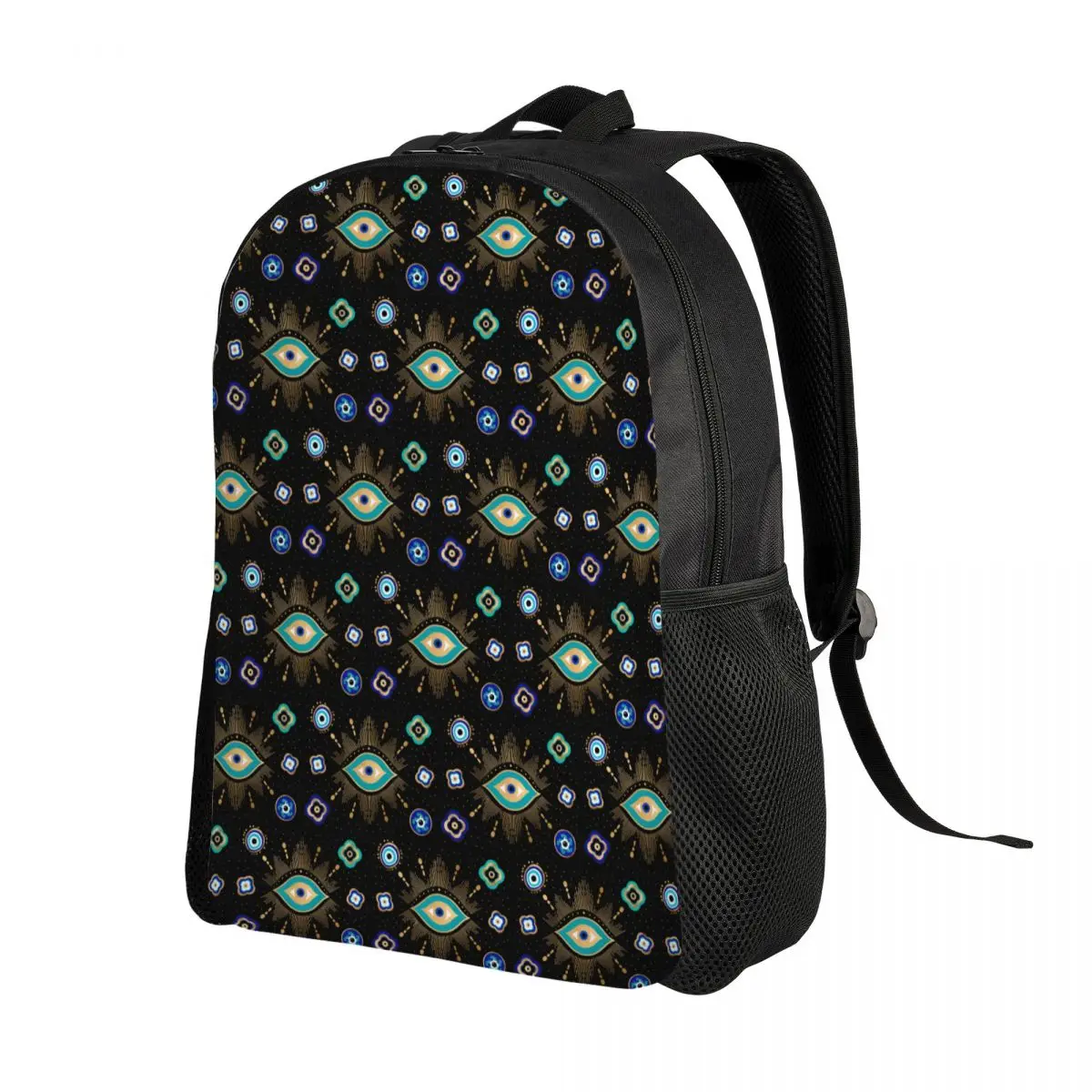 Nazar-Mochila De Viaje personalizada para hombre y mujer, amuleto con símbolo de mal de ojo de Turquía, bolsa de libros para ordenador escolar, bolsas de día para estudiantes universitarios