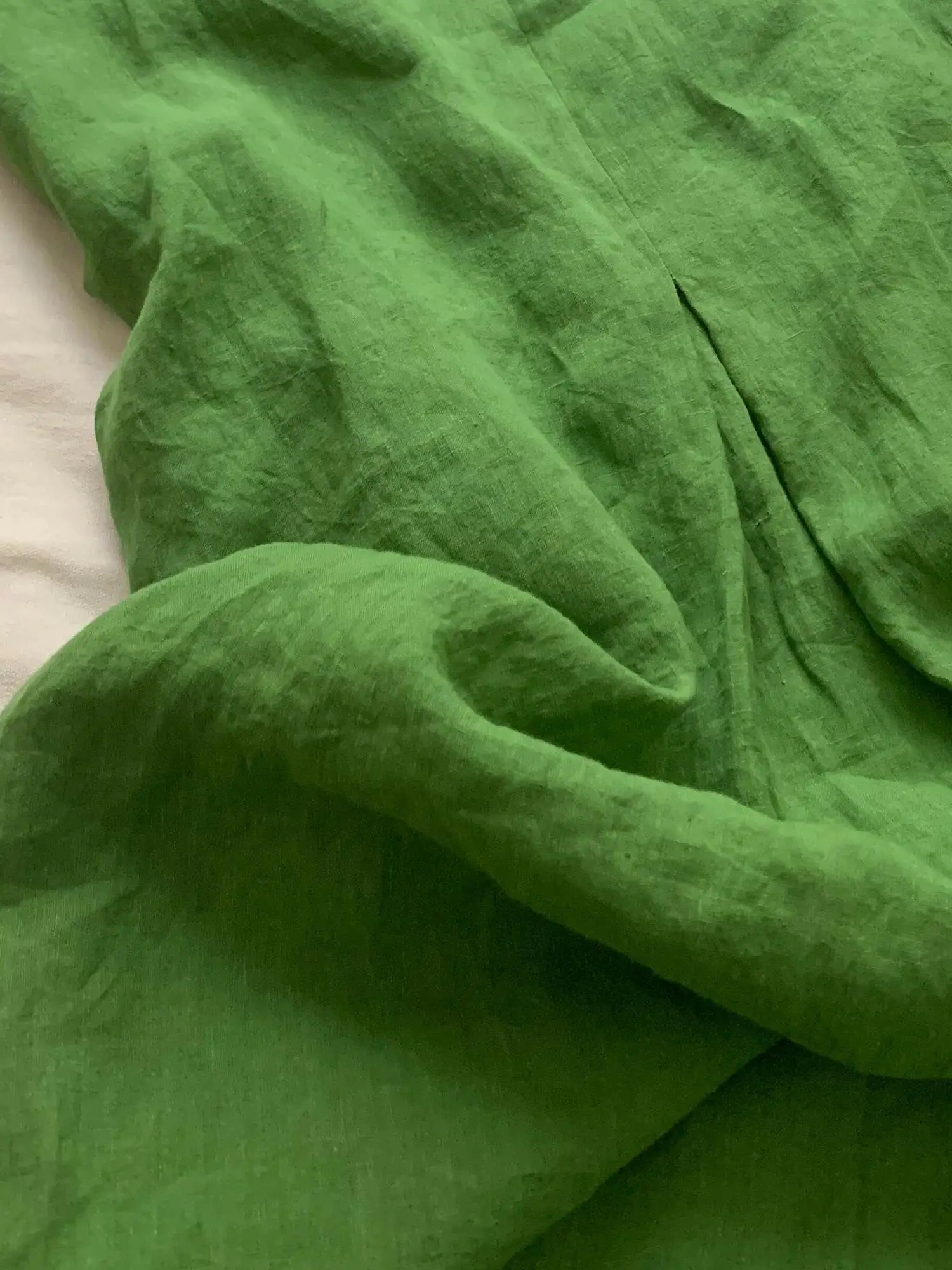 Ele een Linen Svel Long Dr Women's Summer Faionable White Enhancing High-End Feeling Maxi Dr Commute Sle