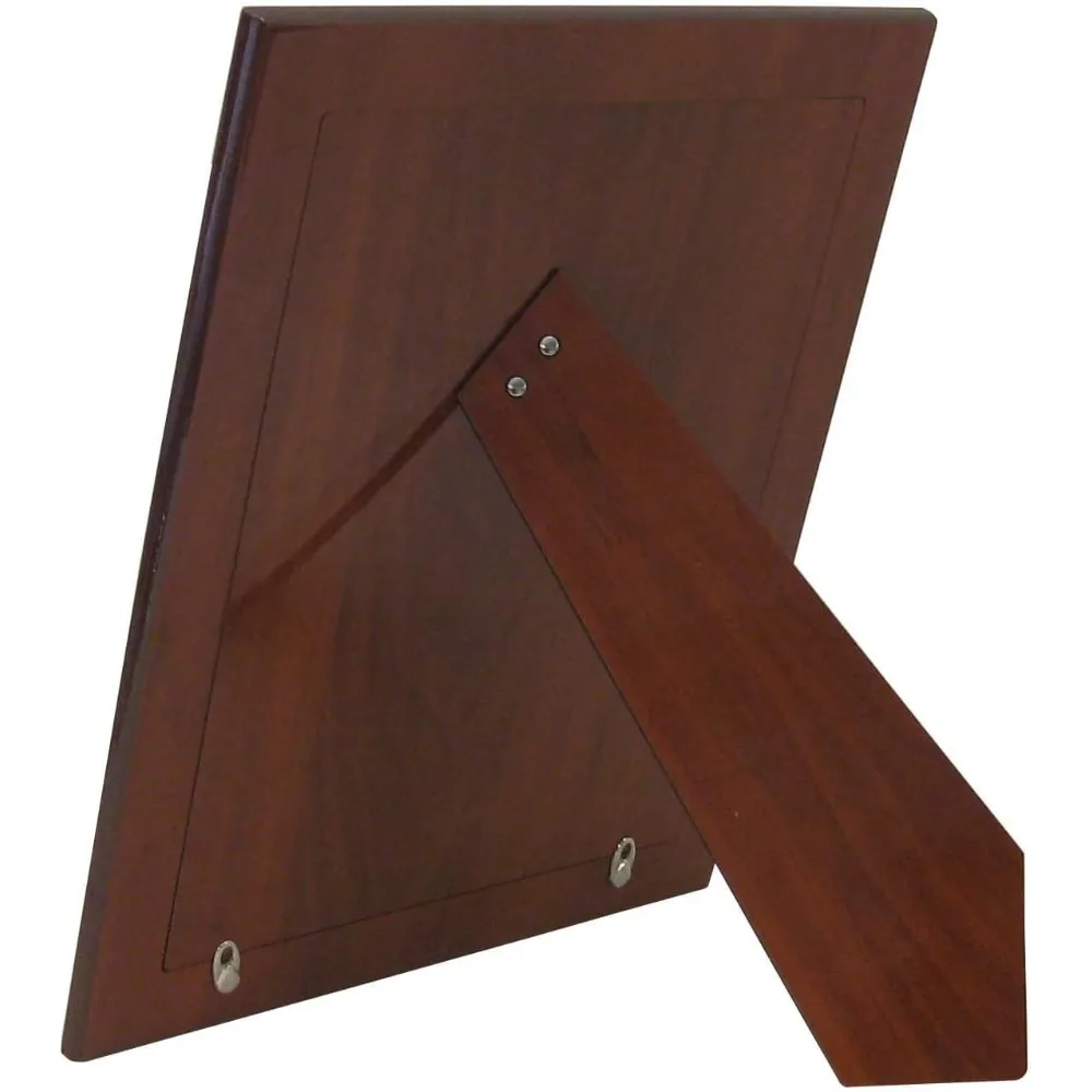 Personalized Sterling Silver Picture Frame, Madison 8x10 Engraved Frame, Custom Engraved Frame, Mahogany Wood Back Fast shipping