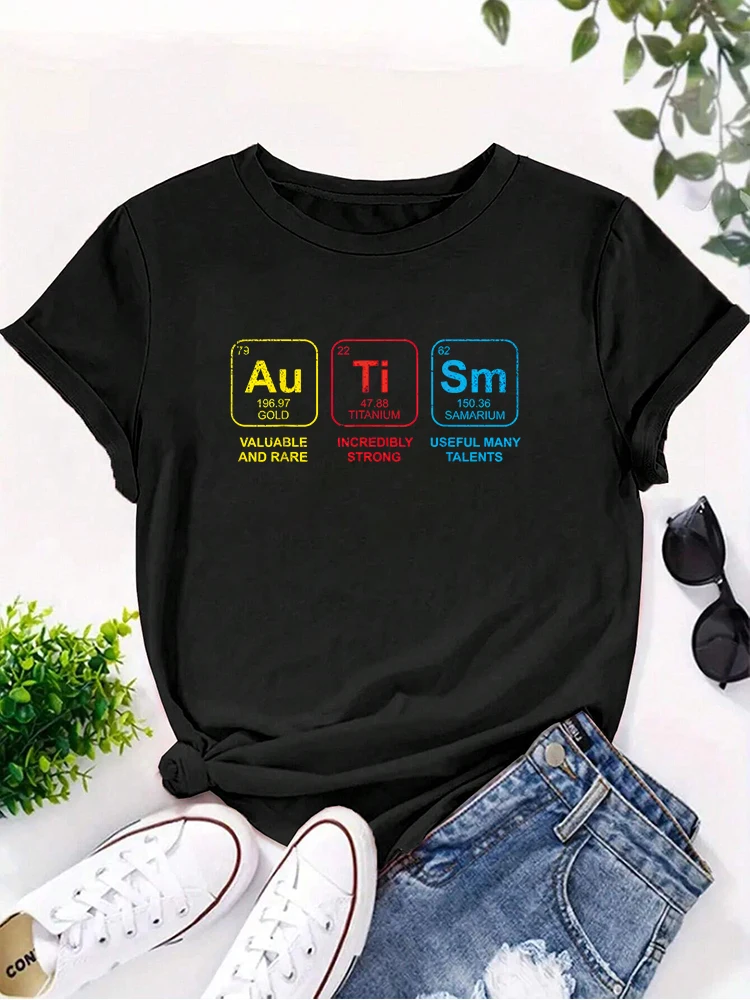 Au Ti Sm Valuable And   Incredibly  Useful Many Talents  t-shirts Tshirts For Women Round neck printing womens t shirts