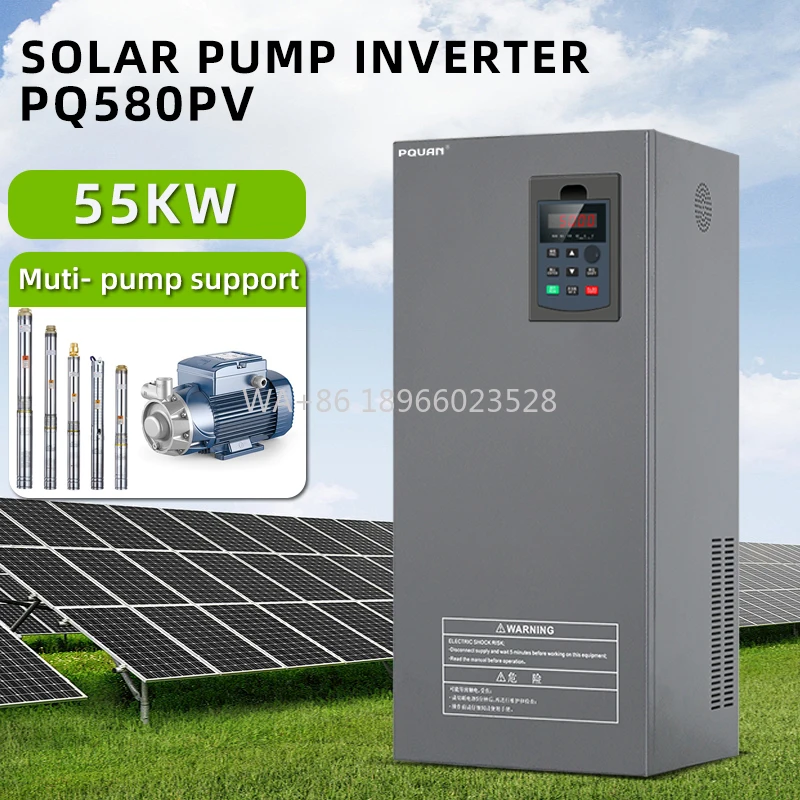 

for Big Power Three Phase 380V Nominal Voltage 55kw Inverter Solar Pump Drive Controller Vector Control Frequency Inverter