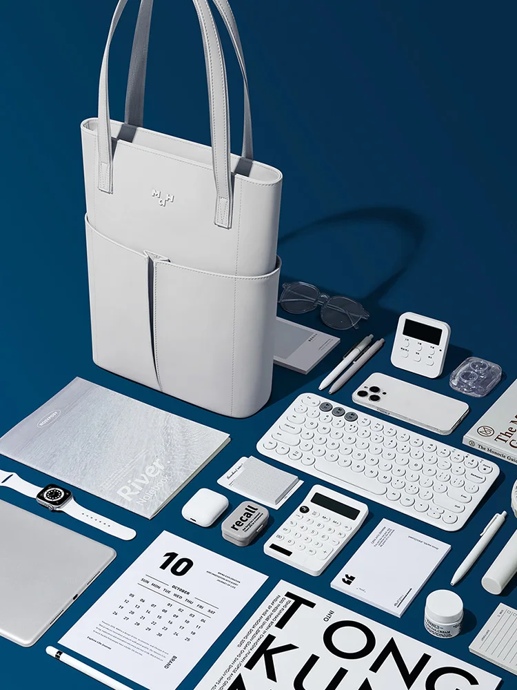MAH-Bolsa de ombro simples casual de couro PU, cor pura, portátil, novo, 2023