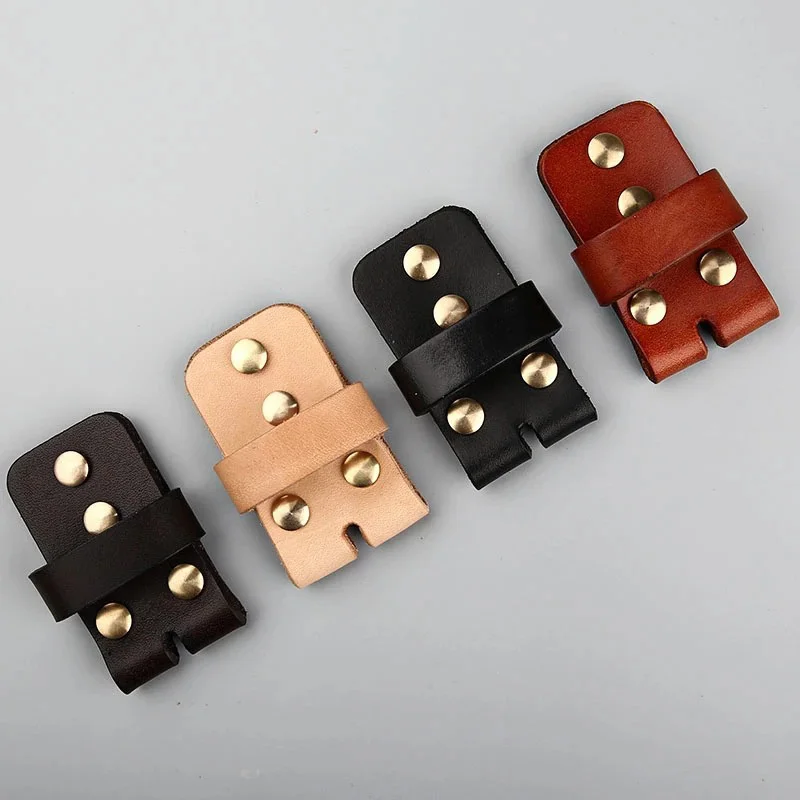 3.8cm Cowhide Loop Ring Connection Leather Pure Copper Rivet DIY Accessories Rivets for Pin Buckle Belt