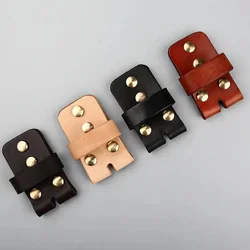 3.8cm Cowhide Loop Ring Connection Leather Pure Copper Rivet DIY Accessories Rivets for Pin Buckle Belt