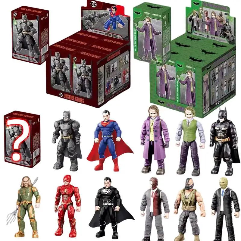 Bonecos de Ação DC ARMORED Batman JOKER Black Superman BANE TWO FACE Vilão Liga da Justiça para Montar Brinquedos Modelo Presente