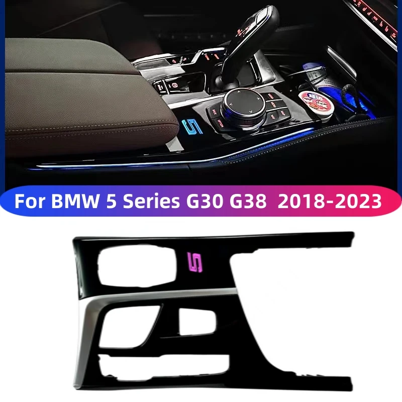 For BMW 5 series G30 G38 2018-2023 Center Console Saddle atmosphere Light Ambient Light Interior Mouldings Decorative Strips