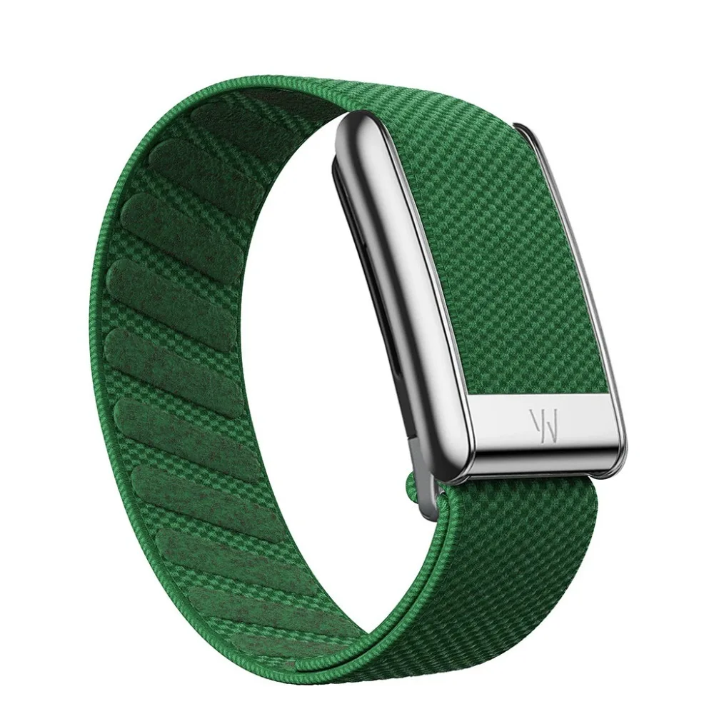 For Whoop 5.0 Floral Sport Nylon Strap MG Series Replacement Wristband with W Logo Metal Frame Flower Pattern Braided Belt