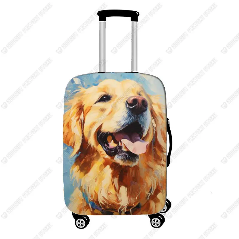18-32-polegada-pintura-a-oleo-caes-viagem-capa-de-bagagem-colorido-filhote-de-cachorro-labrador-cao-fronteira-collie-trole-mala-capas-protetoras