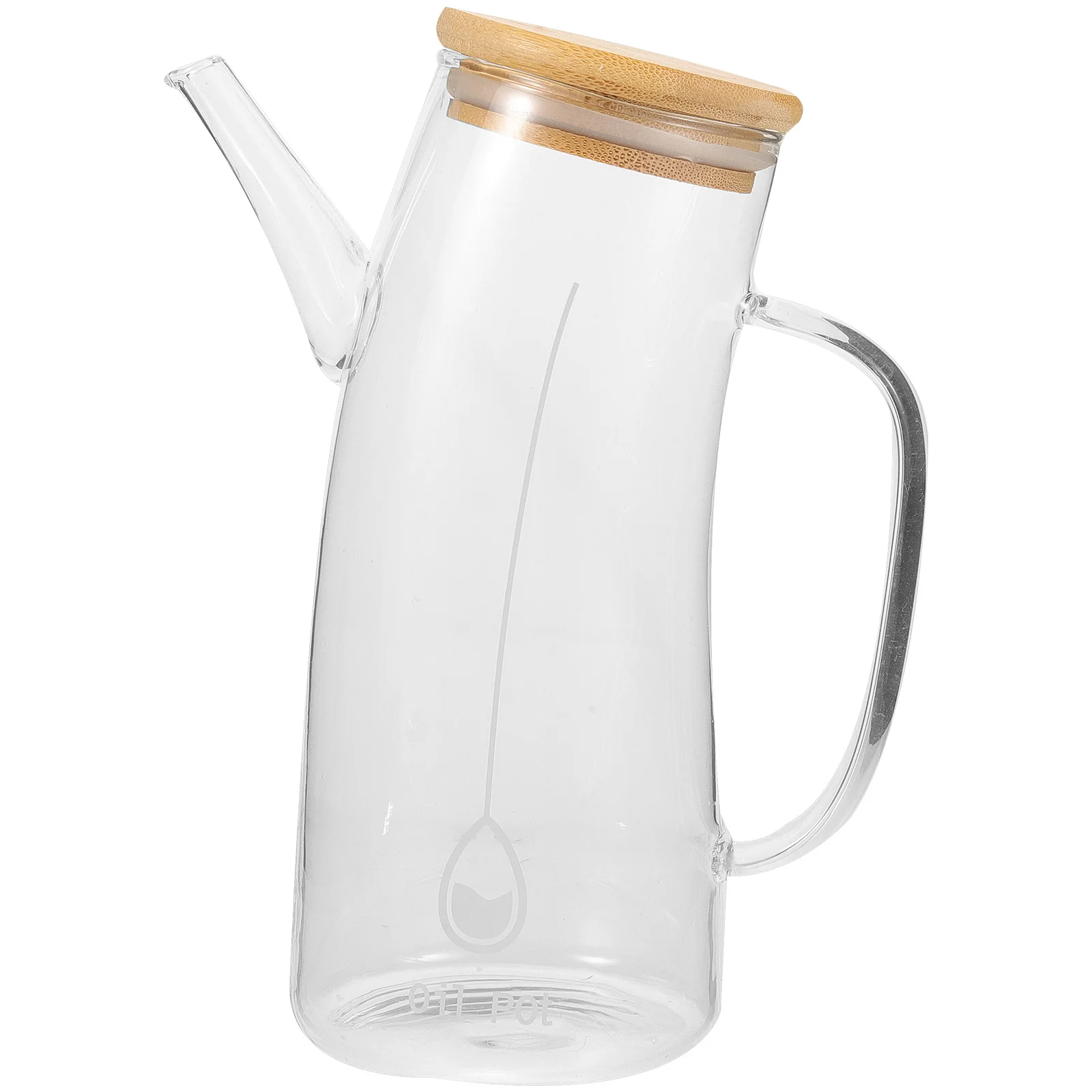 

Premium Glass Dispenser Bottle Large Capacity Leak-Proof Transparent Spout Handle Scale Design Kitchen Storage Container