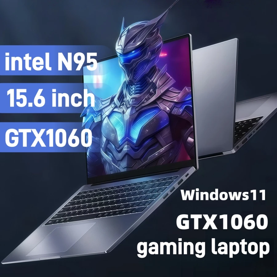كمبيوتر محمول للألعاب Intel N95 GTX1060 مقاس 15.6 بوصة كمبيوتر محمول محمول 16 جيجابايت DDR4 1 تيرابايت SSD ويندوز 11 كمبيوتر محمول لوحة مفاتيح بإضاءة خلفية #1