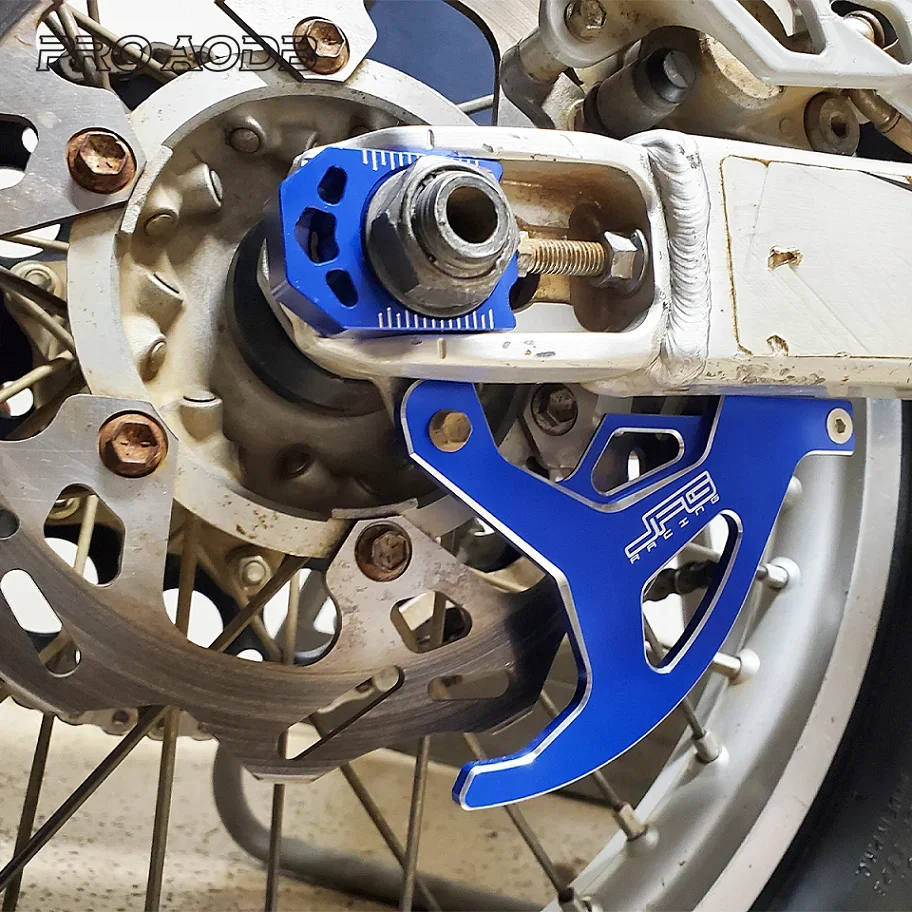For Yamaha WR250F WR450F WR250R WR250X YZ 125 250 250F 450F 125X 250X 450FX 250FX Motocross CNC Rear Axle Block Chain Adjuster