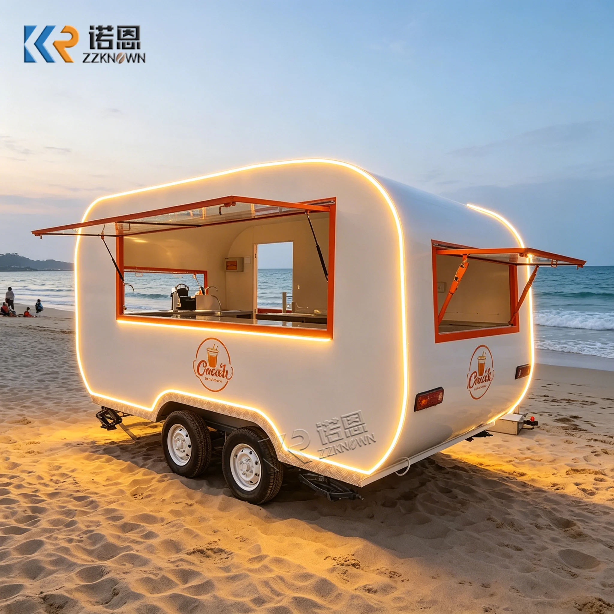 

High Quality Fully Equipped Food Truck Commercial Food Trailer Mobile Food Truck Trailer with Concession Window