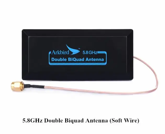 Arkbird High Gain 5.8G 5.8GHZ dubbele biquad-antenne voor lange afstand FPV/WiFi-antenne -12DB (RP-SMA) Voor zender en ontvanger