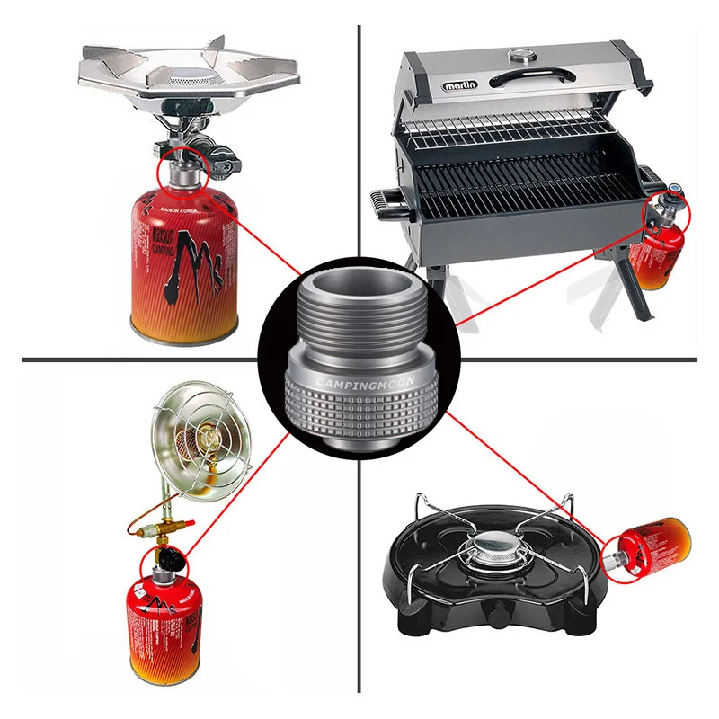 Aluminum Alloy Outdoor Camping America and MAPP Gas Cylinder Cartridge Transfer Connecter Gas Stove EPI Adapter