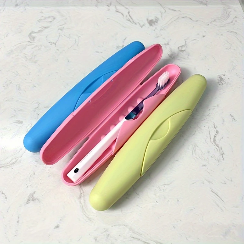 Travel Portable Toothbrush Box, Breathable Toothbrush Storage Box, Frosted Dustproof Toothbrush Protection Box, Toothbrush Cover