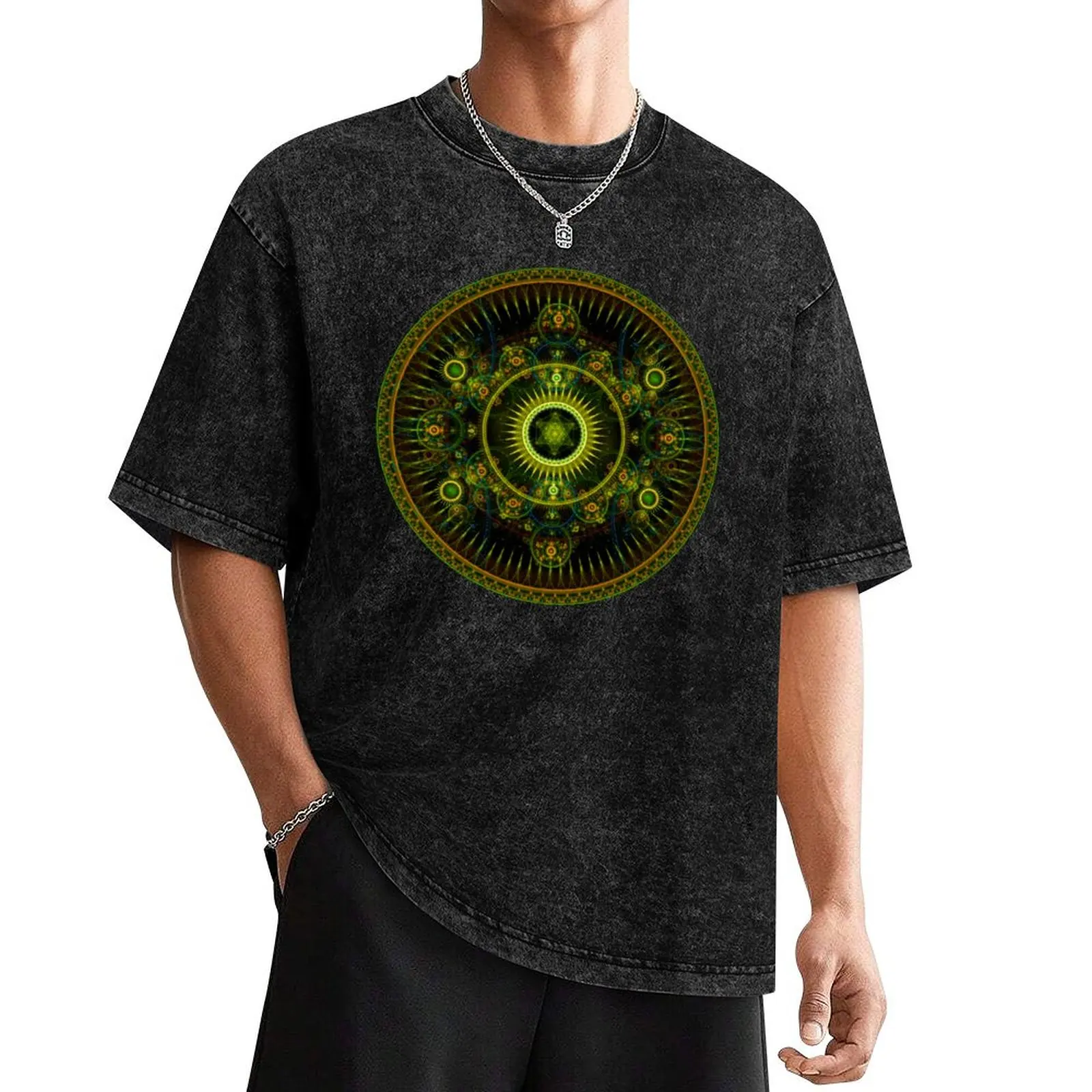 

Metatron's Magick Wheel ~ Sacred Geometry T-Shirt vintage clothes anime t shirts Man t-shirt tops t shirts for men