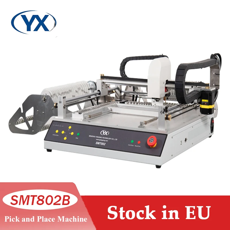 Stock en ue la meilleure Machine de sélection et de placement SMD SMT802B, Machine de fabrication d'ampoules LED, ligne d'équipement d'assemblage de PCB de bureau SMT