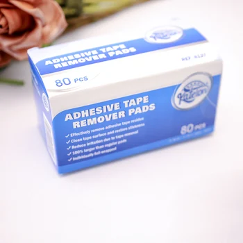 Klebstoffentfernungstücher zum Reinigen von Perückenkleber und Klebeband, 30/40/60 Stück Perückenreinigungspads für Klebebereich und Haarsystem, Kleberentferner