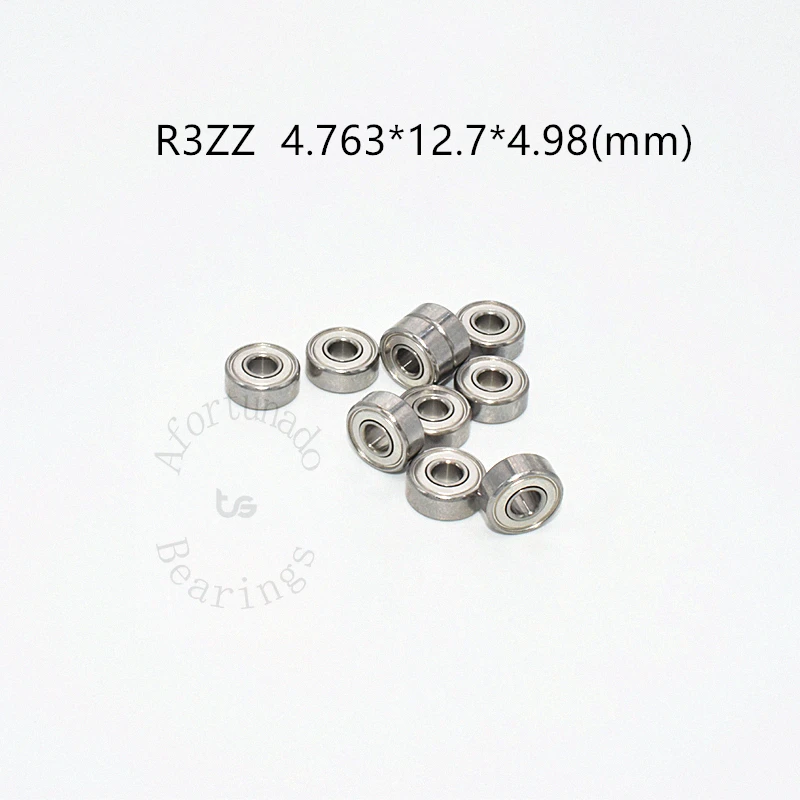 R3ZZ  Bearing 10pcs 4.763*12.7*4.98(mm) free shipping chrome steel Metal sealed High speed Mechanical equipment parts