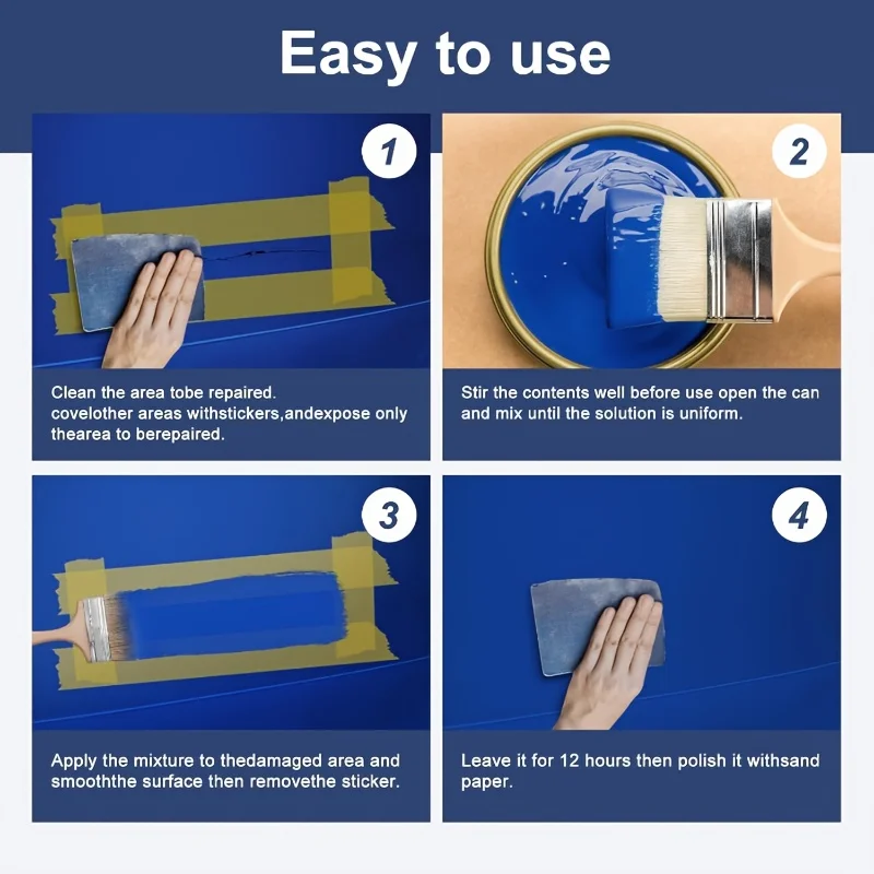 Imprimación marina de madera y fibra de vidrio, azul marino brillante de 32 fl oz, adecuada para usar en superficies metálicas de fibra de vidrio