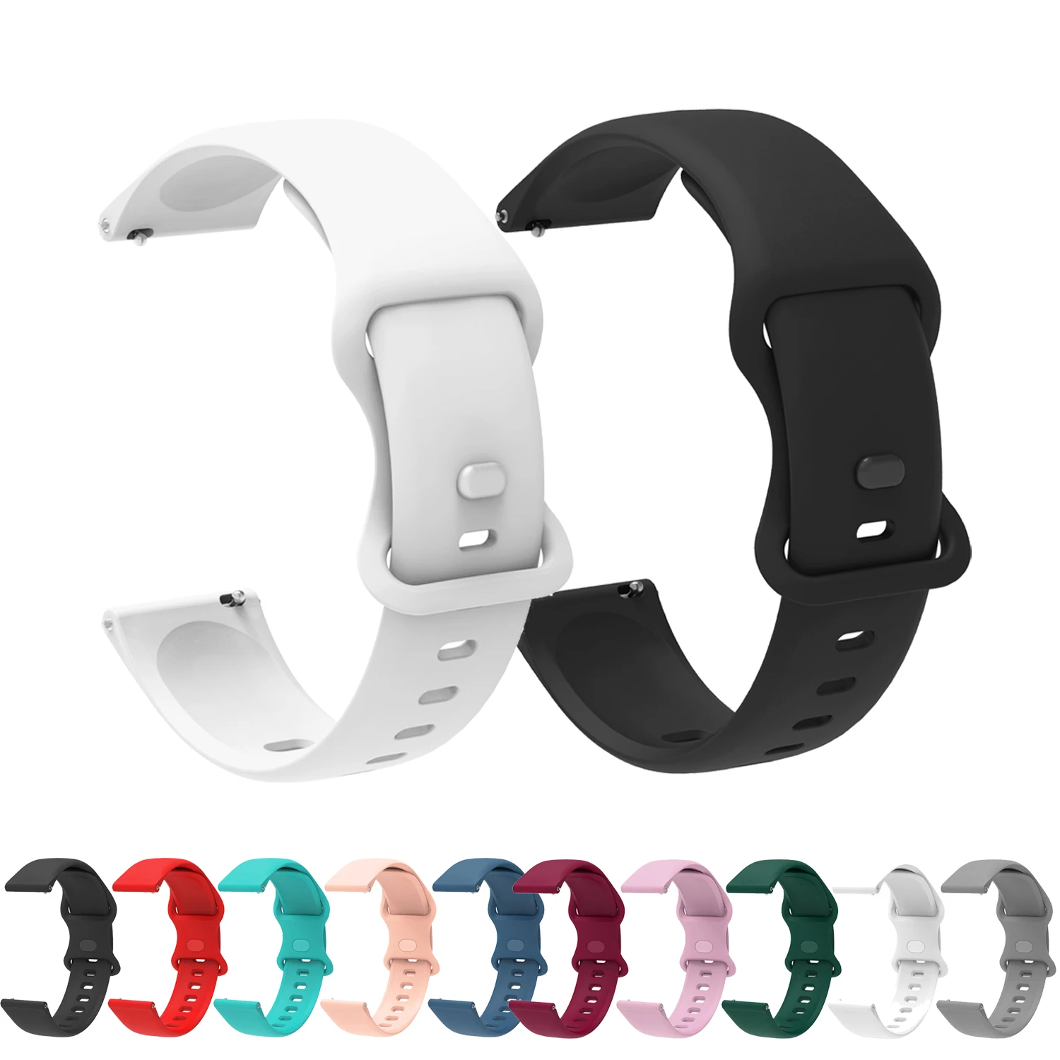 22Mm Silicone Strap…