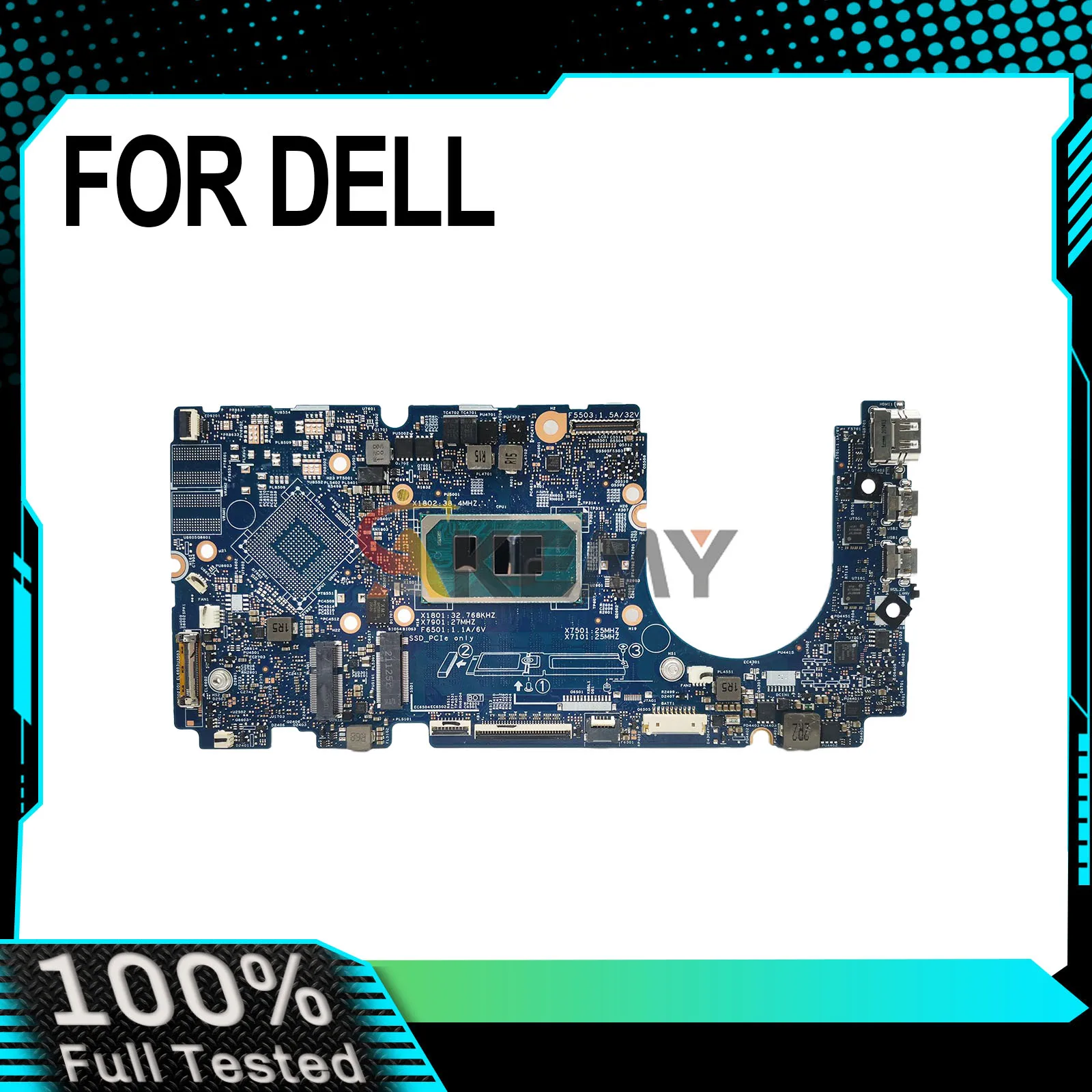 

For DELL Inspiron 13 5310 203121-1 Laptop Motherboard 0HMVCY 00DMJ6 0P2TVG 0MJKYW 0RX57J 072YT3 I3 I5 I7-11th Gen CPU 8G/16G RAM