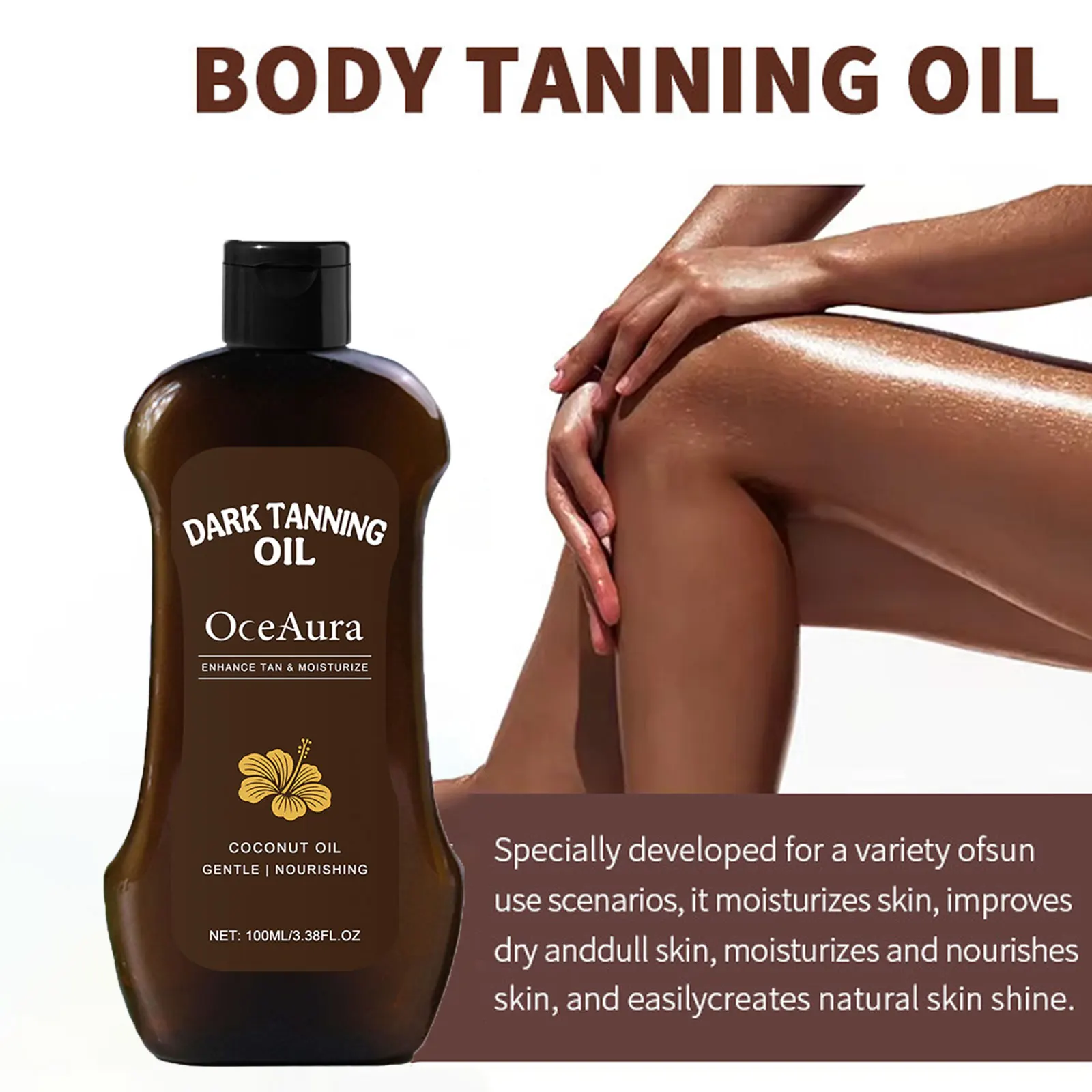 100ml body tanning moisturizing oil beach outdoor tanning oil tanning skin moisturizing and nourishing skin to create a natural