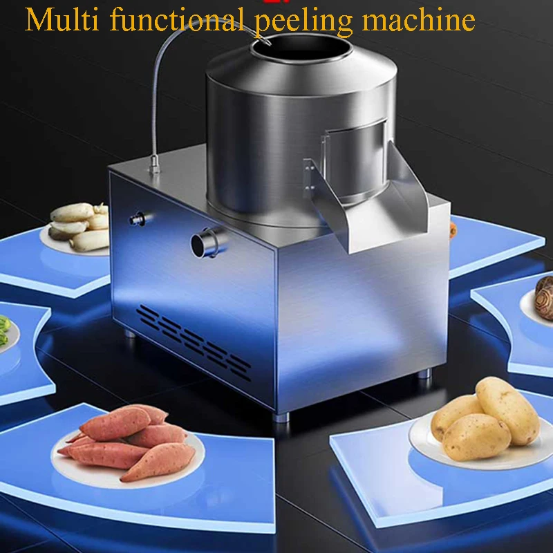 

Commercial Potato Peeling Machine Fully Automatic Small Stainless Steel Peeling Machine Taro Potato Ginger Peeling Machine