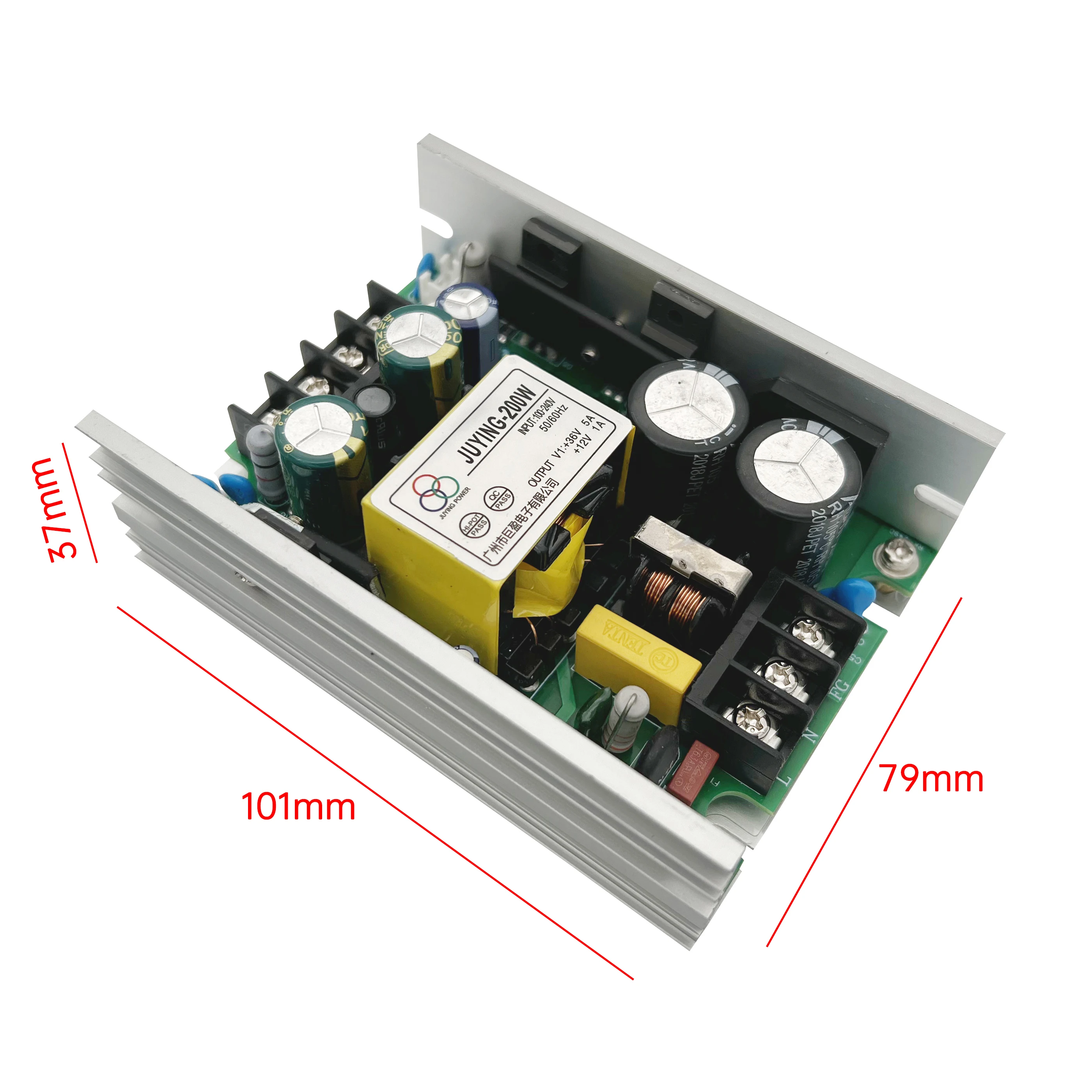 Stage LED Par Luz Alimentação Board Controle de Alimentação, AC DC Power Board, JY-150-36 + 12, 150W, 36V, 3.5A, 12V, 2A, RGB, 36x3W, 54x3W