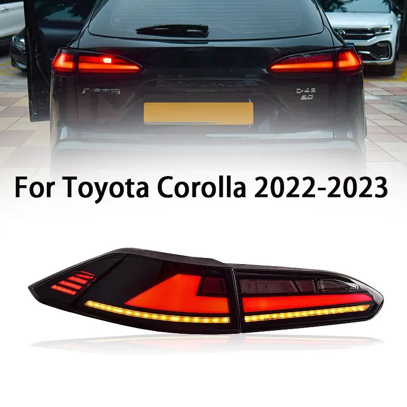 Tail Lamp for Toyota Corolla CROSS LED Tail Light 2022-2023 CROSS Altis Rear Fog Brake Turn Signal Automotive Accessories